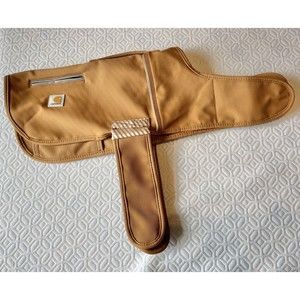 Carhartt Firm Duck Insulated Dog Chore Coat Size M Brown Jacket Vest